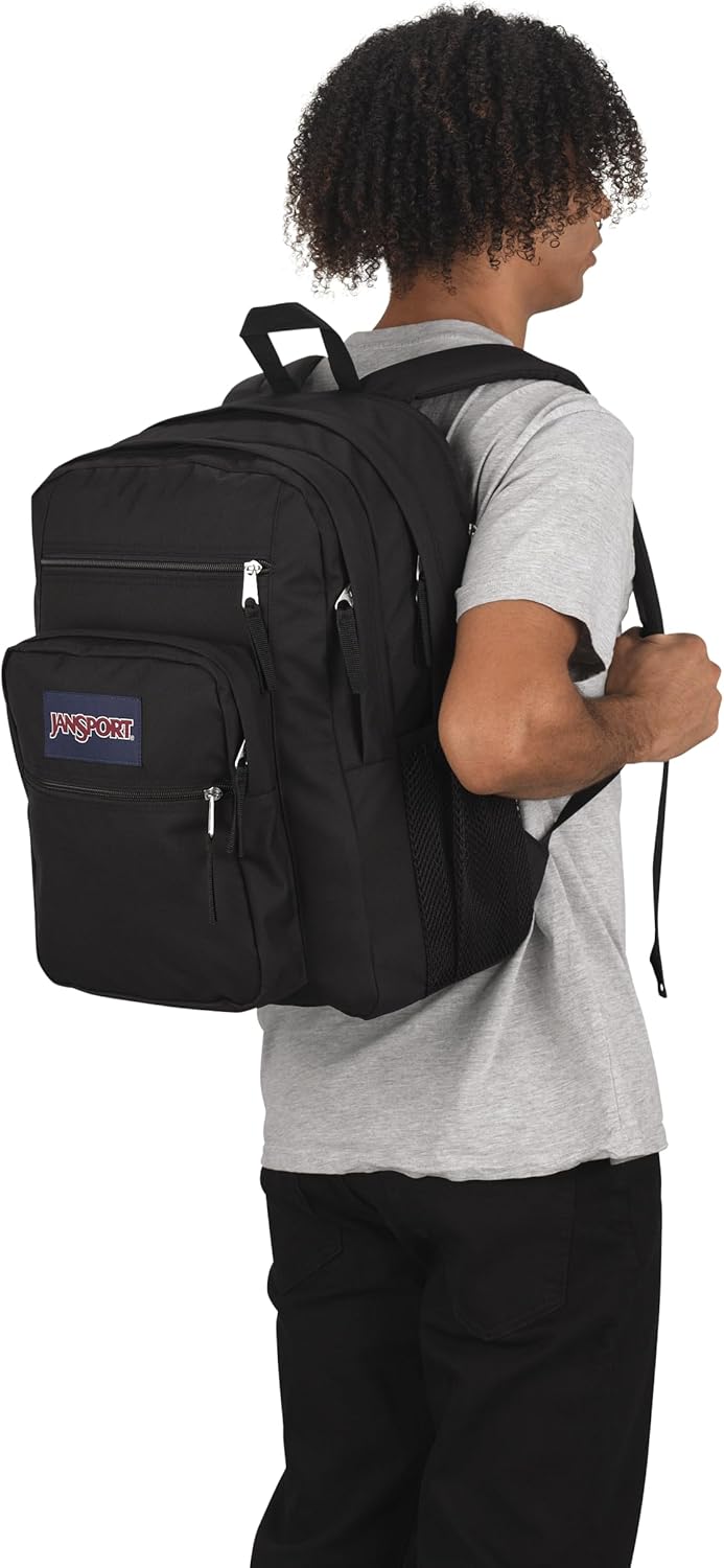JanSport Laptop Backpack - Computer Bag with 2 Compartments, Ergonomic Shoulder Straps, 15” Laptop Sleeve, Haul Handle - Black - Image 9
